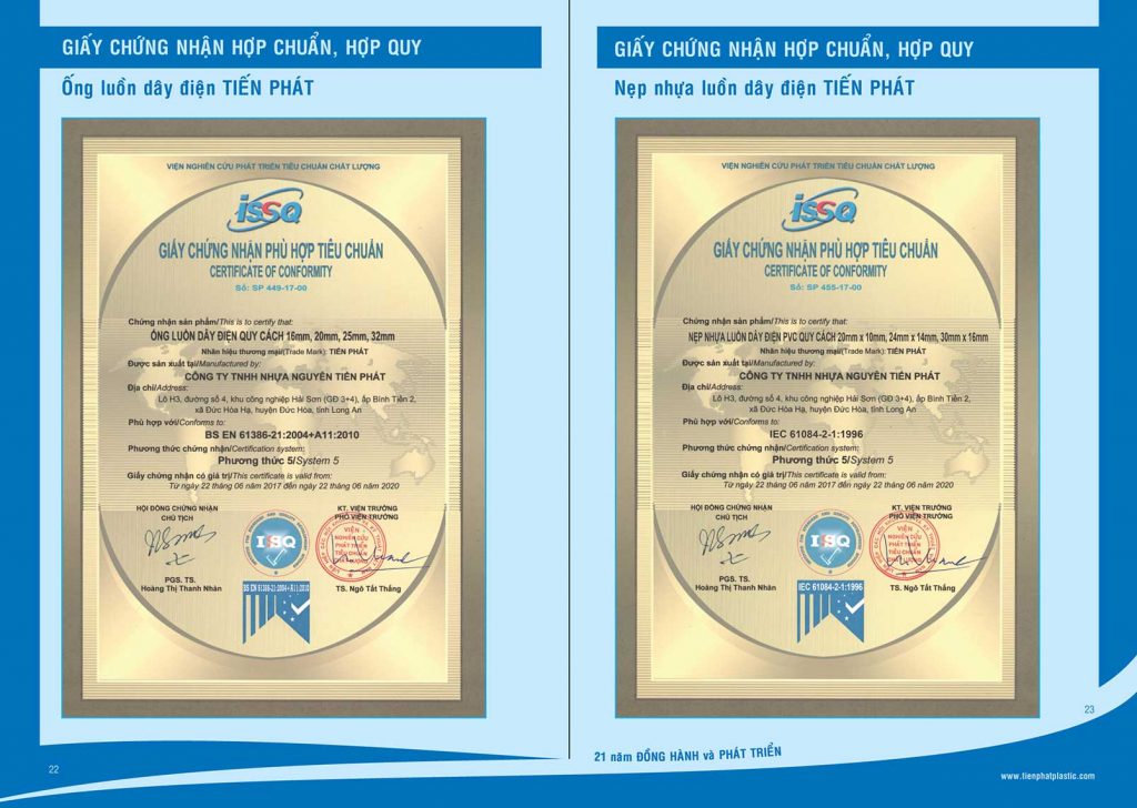 CHỨNG NHẬN HỢP CHUẨN – ISO