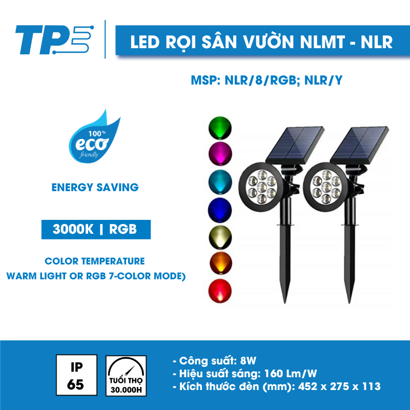 Solar Led Garden Light (7 Colors)