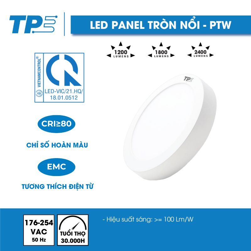 Đèn Led Panel Tròn Nổi