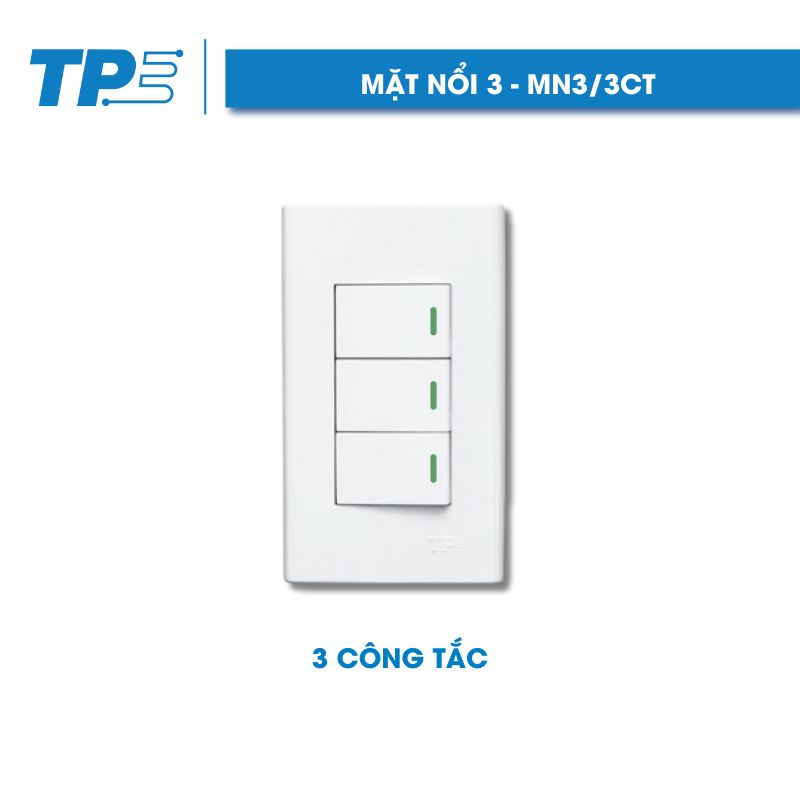 Mặt nổi 3, 3 công tắc
