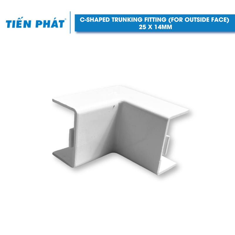 PVC Trunking C-Shaped Fitting - External Bend