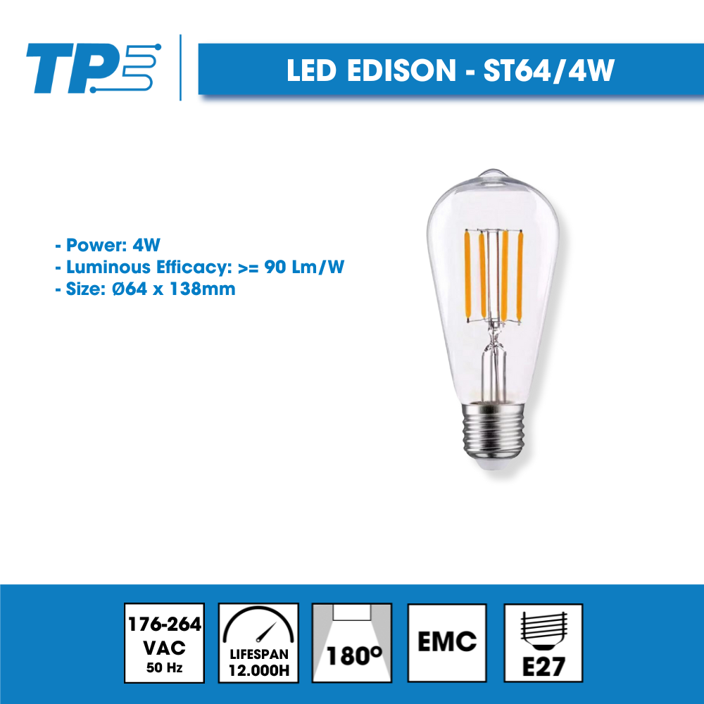 Edison Long LED Bulb TPE