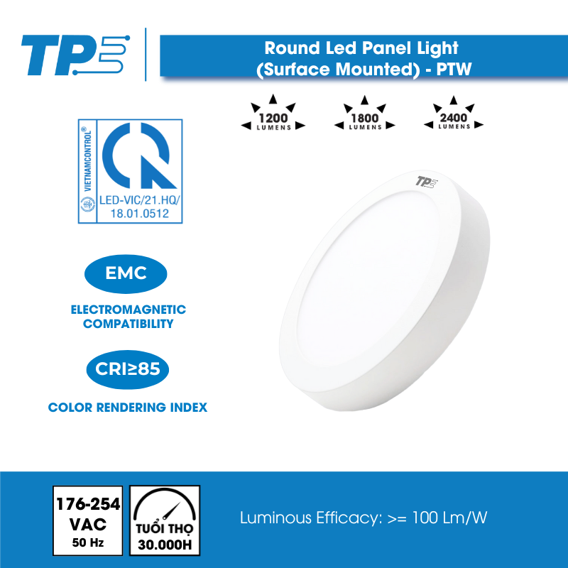 Round Led Panel Light TPE (Surface Mounted)