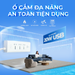 Ổ CẮM ĐA NĂNG USB, AN TOÀN TIỆN DỤNG