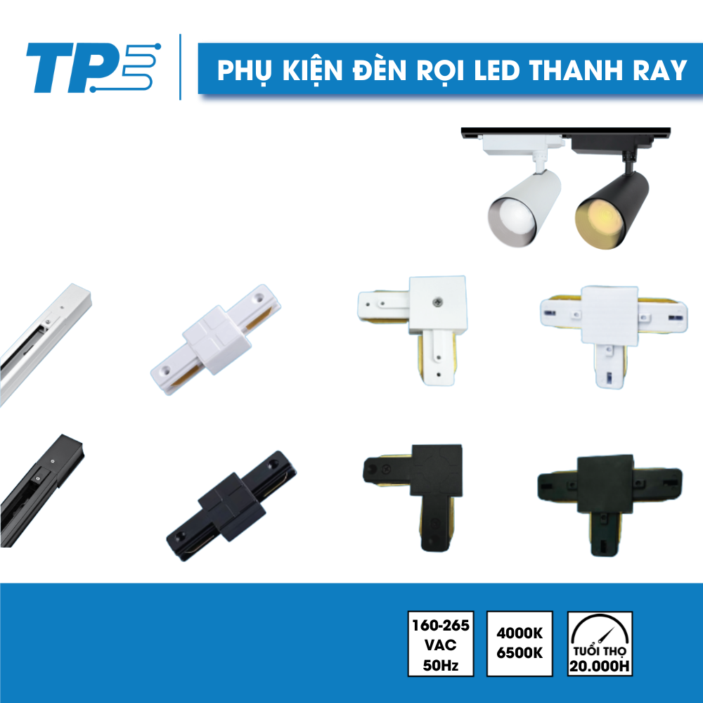 phụ kiện đèn rọi led thanh ray