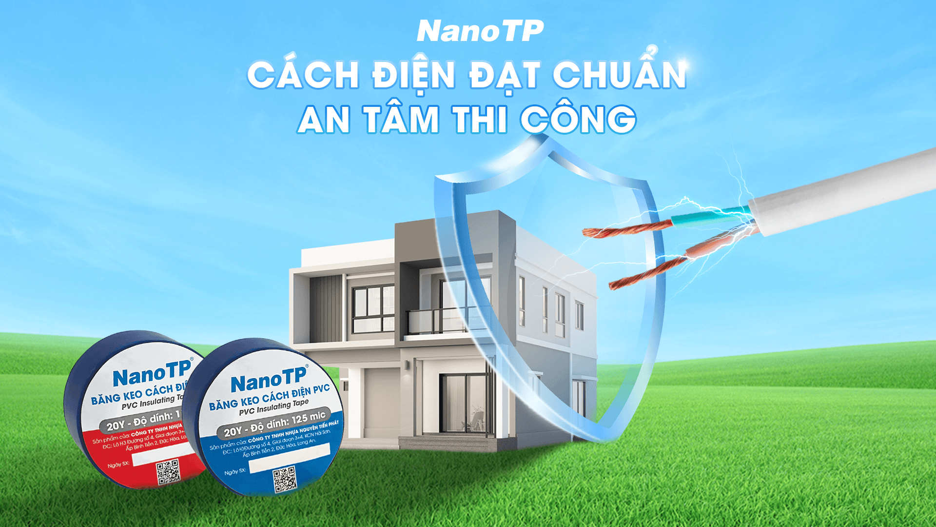 BĂNG KEO ĐIỆN NANOTP: CÁCH ĐIỆN ĐẠT CHUẨN, AN TÂM THI CÔNG