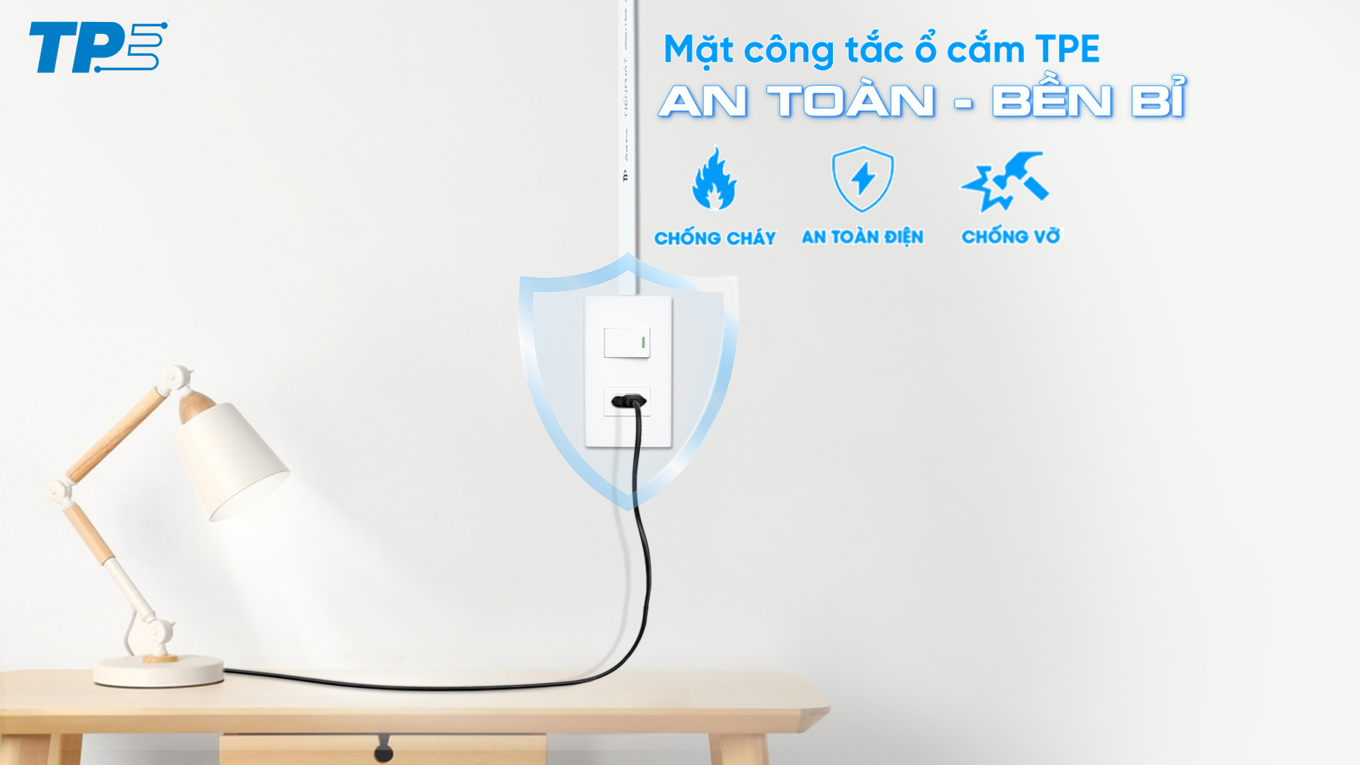 MẶT CÔNG TẮC Ổ CẮM TPE – AN TOÀN, BỀN BỈ