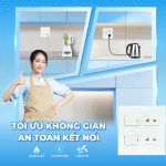 Ổ CẮM CÔNG TẮC TPE: TỐI ƯU KHÔNG GIAN, AN TOÀN KẾT NỐI