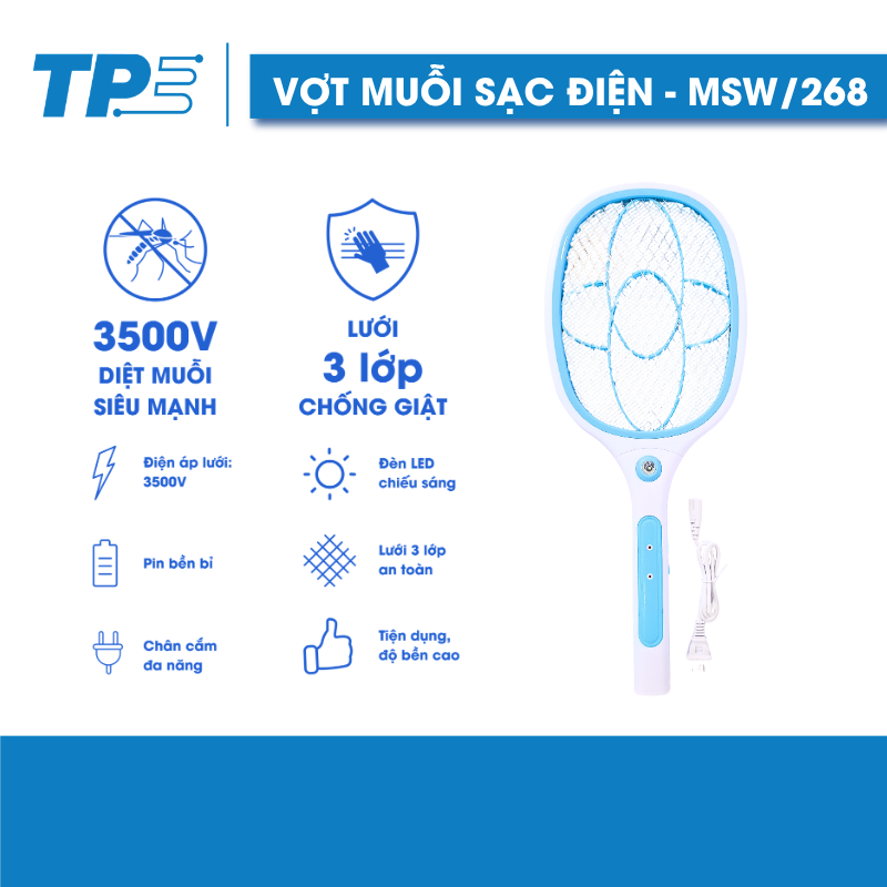 vợt muỗi sạc điện tpe