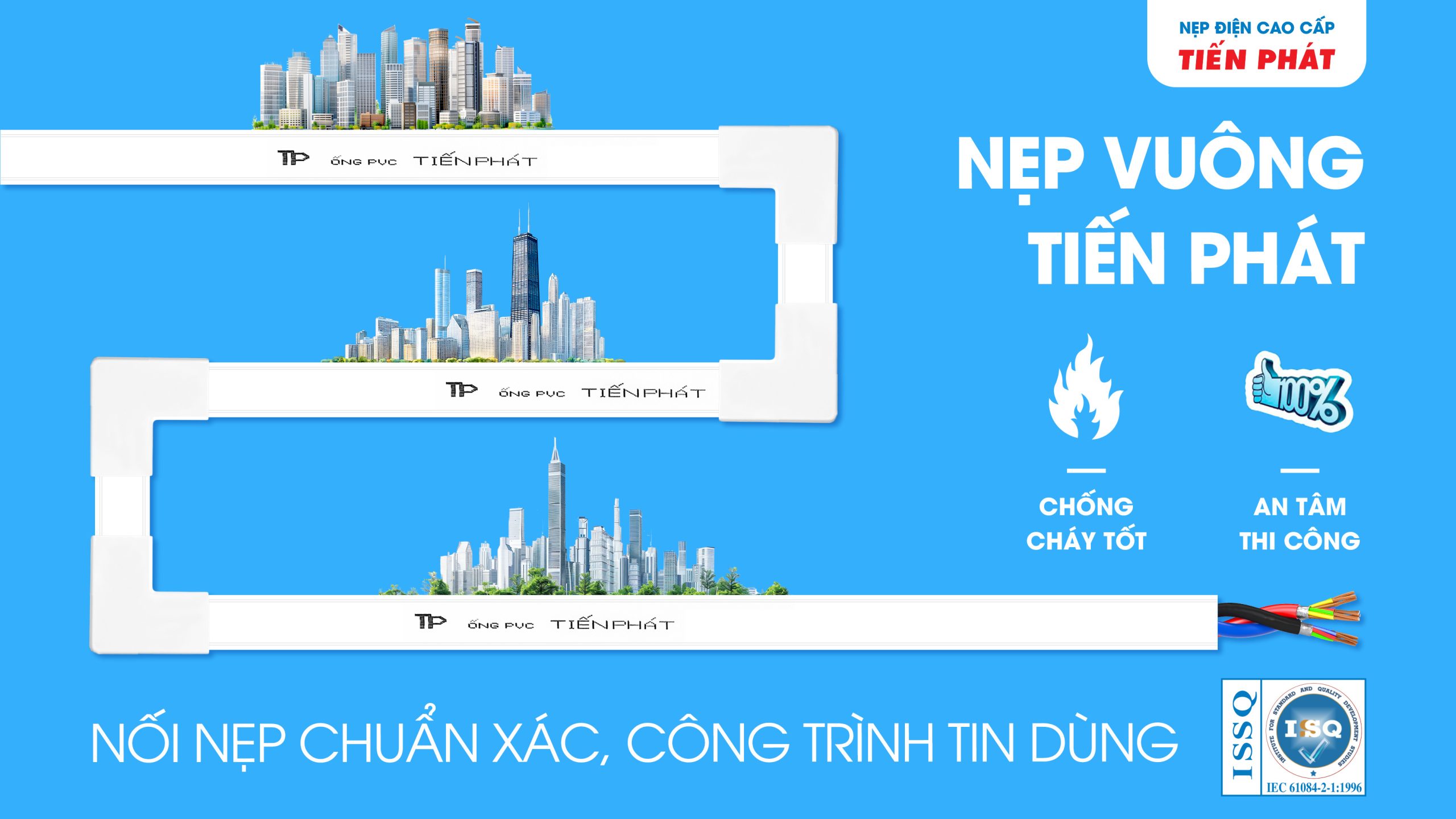 THI CÔNG SIÊU TỐC CÙNG BỘ ĐÔI NẸP VUÔNG & PHỤ KIỆN 25x14MM TIẾN PHÁT!