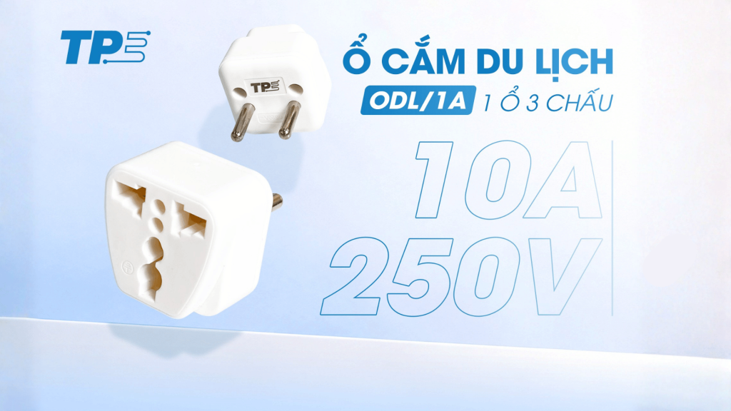 Ổ CẮM DU LỊCH TPE – ODL/1A: Cắm Sạc Mọi Nơi, Vi Vu Thỏa Thích