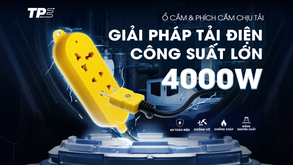 Ổ CẮM CHỊU TẢI 4000W TPE
