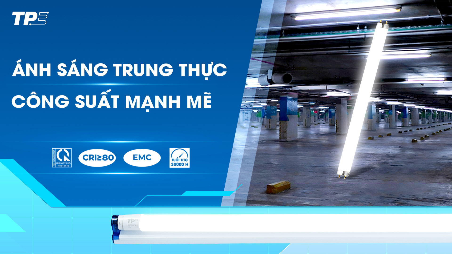 led tube thủy tinh tpe 